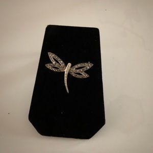 STERLING Dragon Fly Brooch